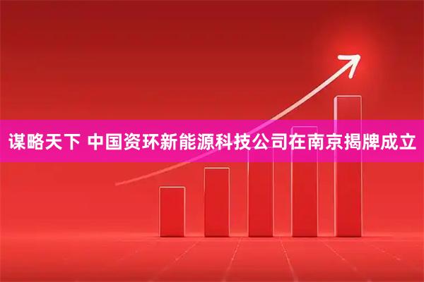 谋略天下 中国资环新能源科技公司在南京揭牌成立
